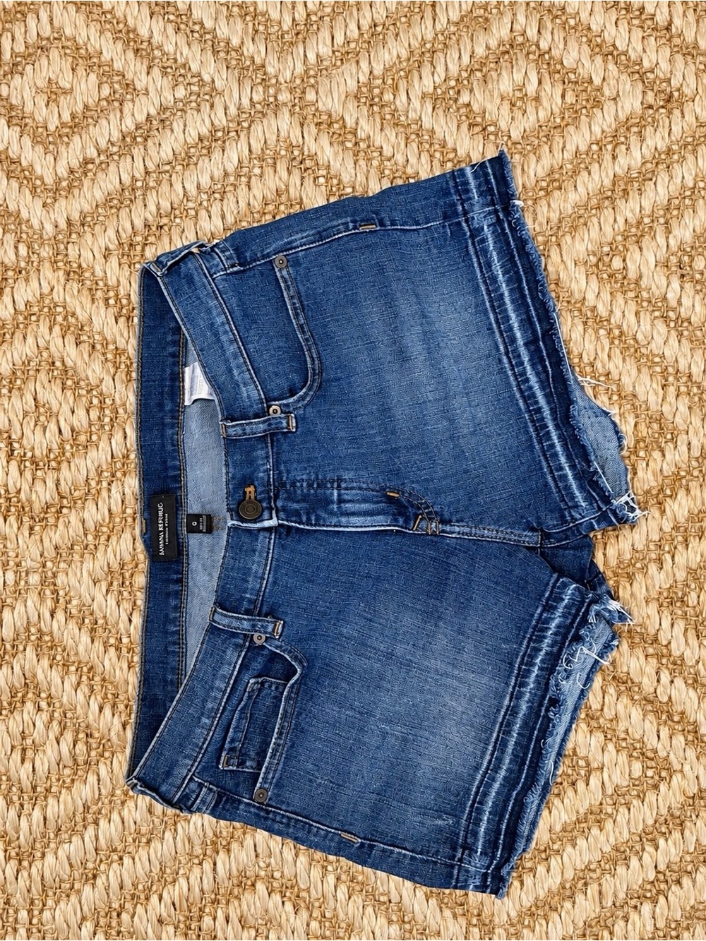 Banana Republic Women's Dark Blue Denim Shorts